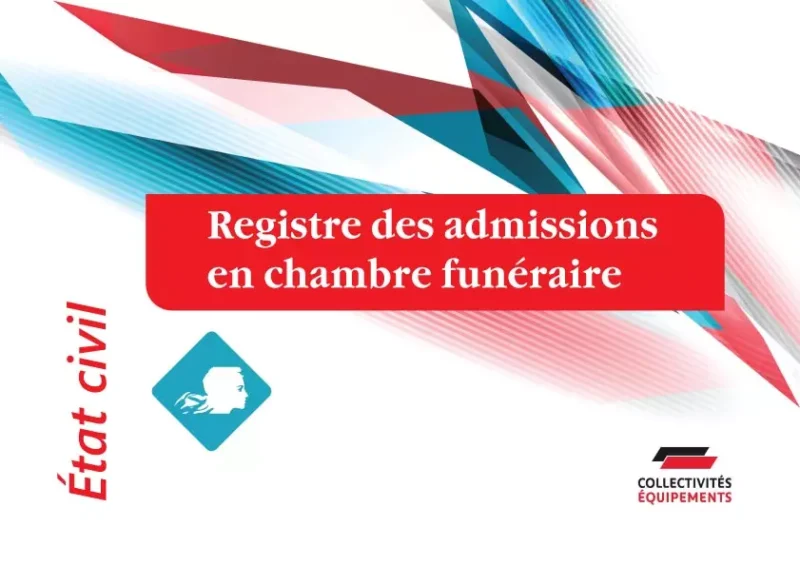 Registre des admissions en chambre funéraire