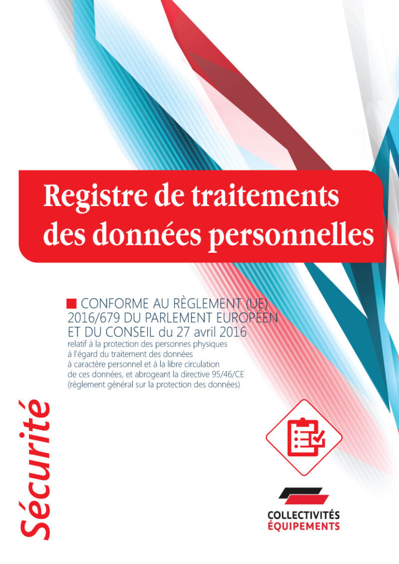 Registre des traitements des données à caractère personnel