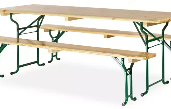 Ensemble table et bancs