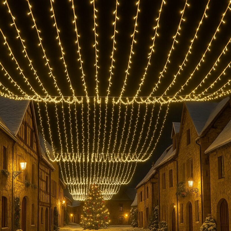 Rideaux stalactiques - illumination de noel