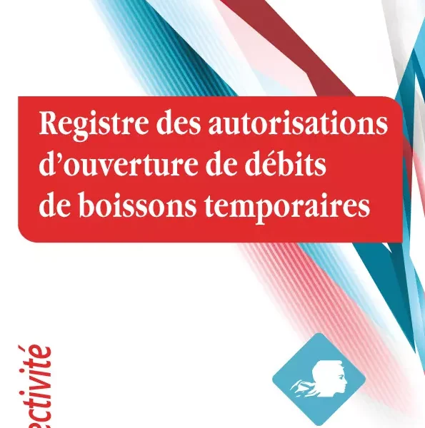 Registre des débits de boissons temporaires