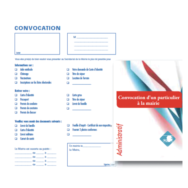 Bloc de 50 convocations