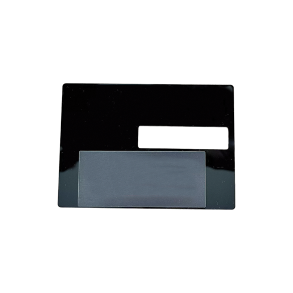 Réglette CNI et passeport biométrique – plastique noir, 10 x 7 cm