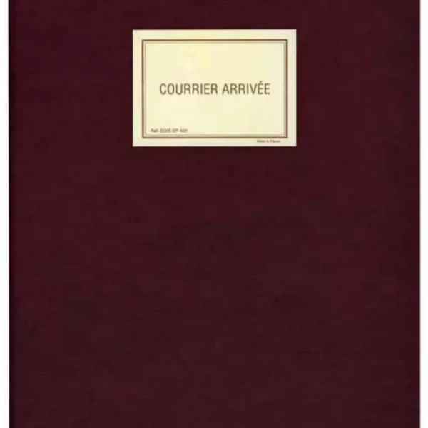 Registre courrier arrivée 150 pages