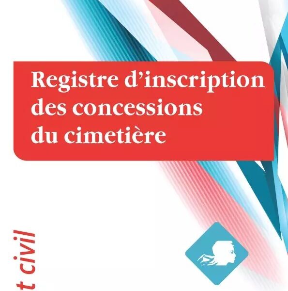 Registre d'inscription des concessions du cimetière