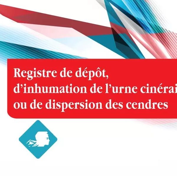 Registre de dépôt, d'inhumation de l'urne cinéraire