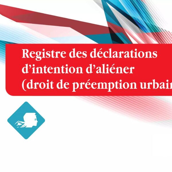 Registre des DIA - droits de préemption urbains