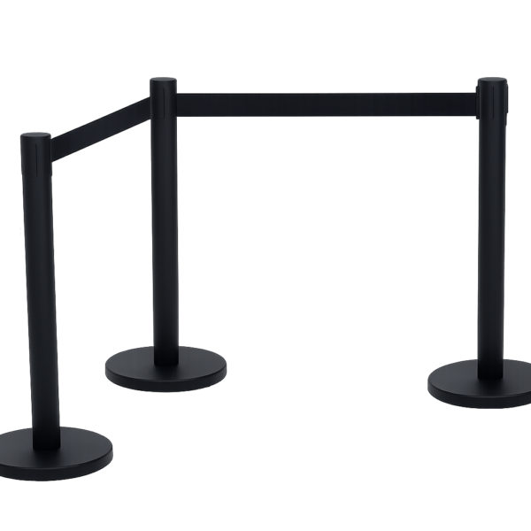 Lot de 2 Poteaux de Guidage de Sécurité