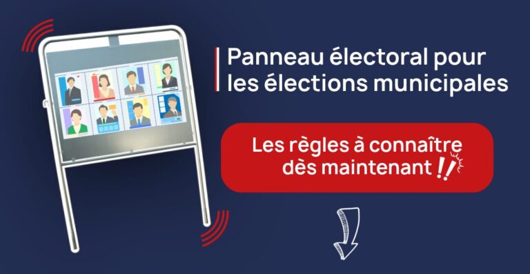 Bannière panneau électoral